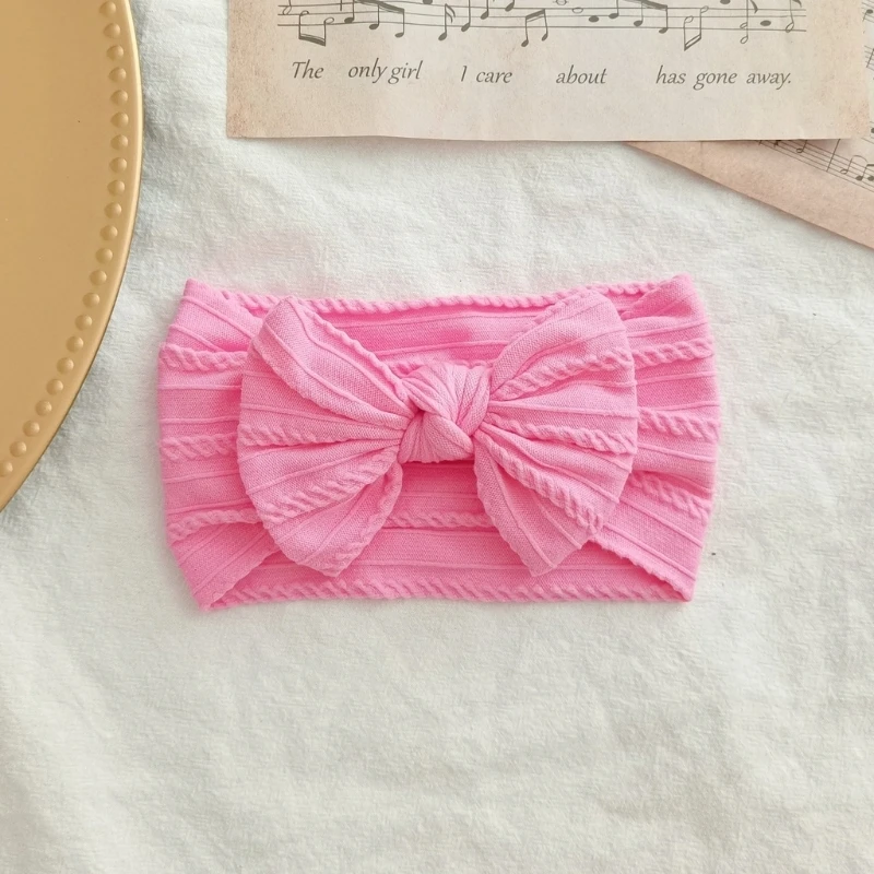 

Baby Bowknot Headband Wide Band Bow Hair Bands Soft Elastic Knotted Headwear for Baby Girl Newborn Headbands Head Wraps