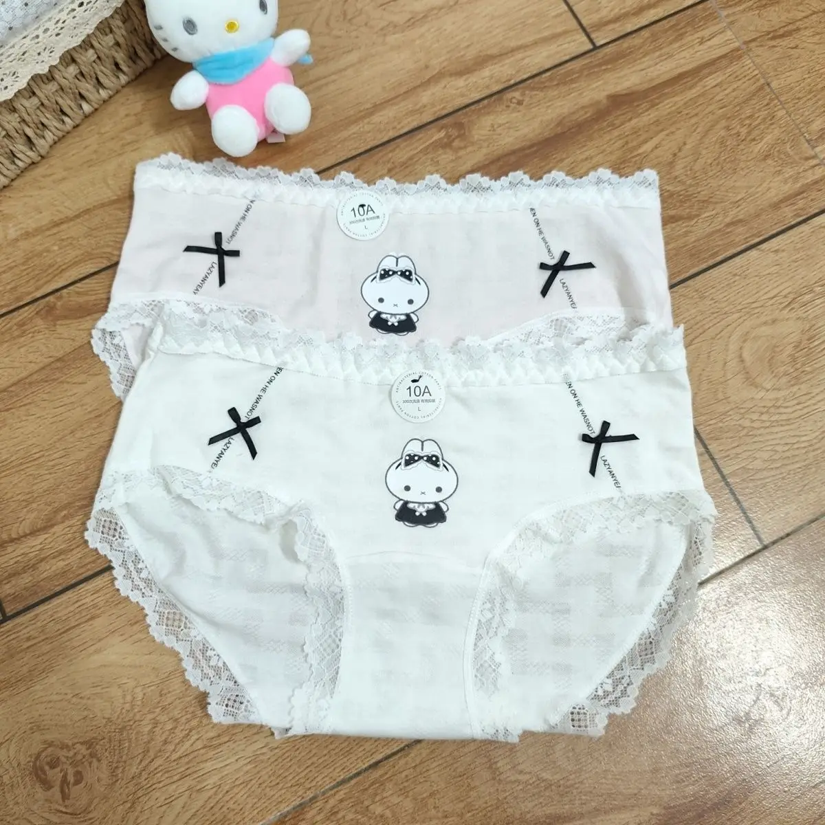 Аниме-белье Miffy: 100% хлопок, антибактериальное, однотонное, дышащее, для девочек-студенток, милое, со средней посадкой, удобное, очаровательное (art.: 3920db349cf1f) - 3920db349cf1f