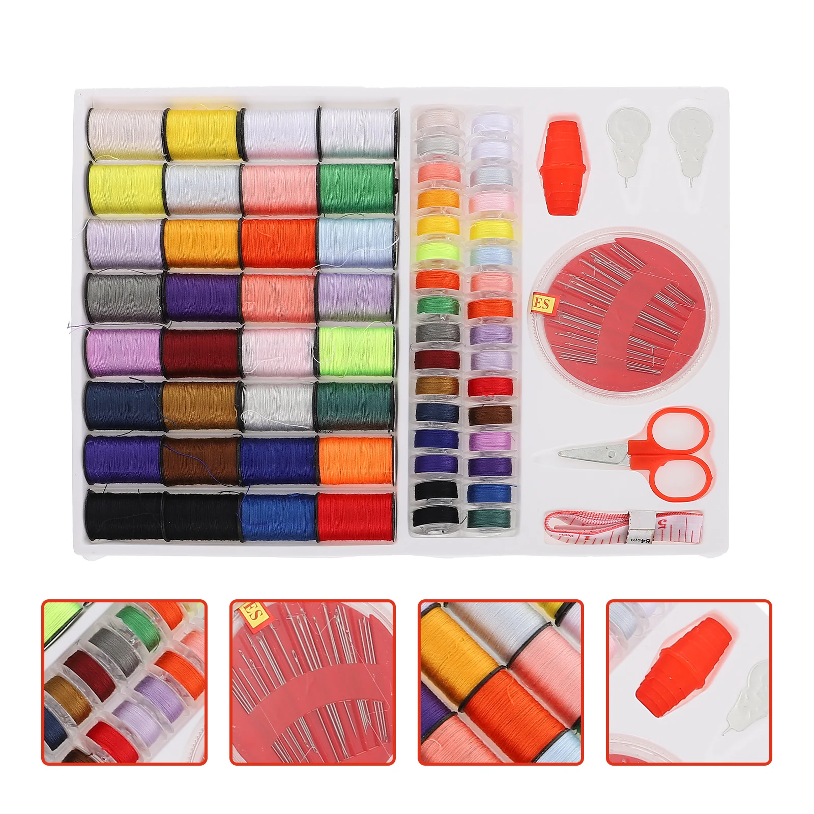 

Sewing Embroidery Thread Kit Floss Cross String Knitting Tools Box Set Starter Crochet Mini Threads Pocket Machine Crafts