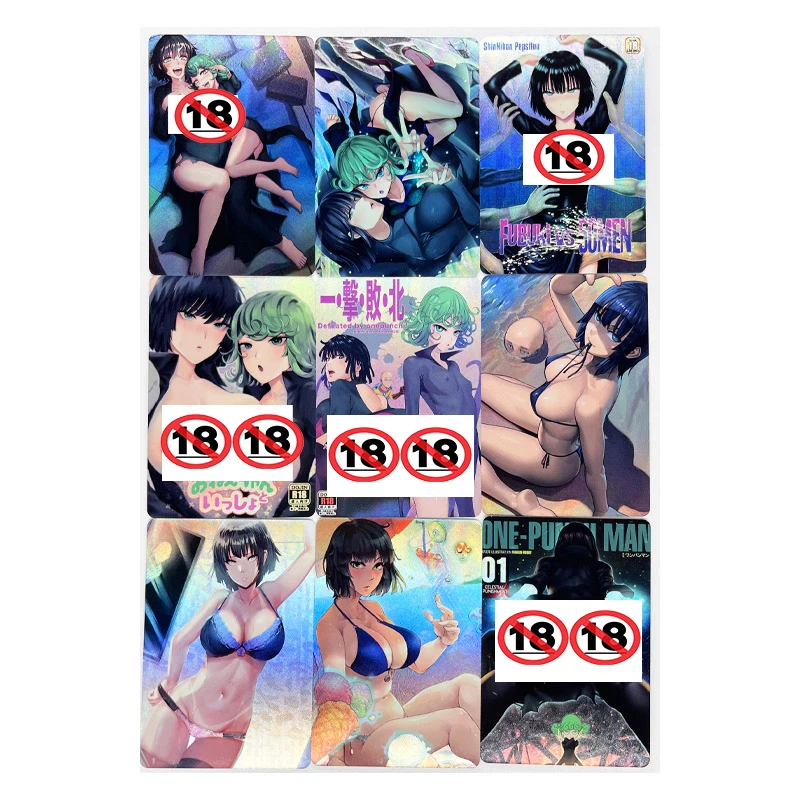 

9pcs/set ONE PUNCH MAN Fubuki Tatsumaki ACG sexy Toys Hobbies Hobby Collectibles Game Collection Anime Cards