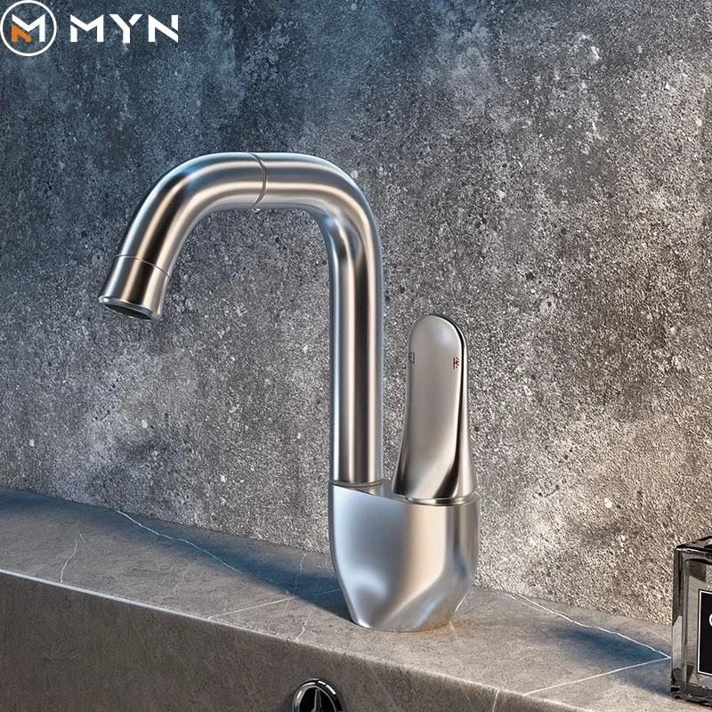 2024 высококачественный Элегантный смеситель Meiyani в виде лебедя Черный кран с