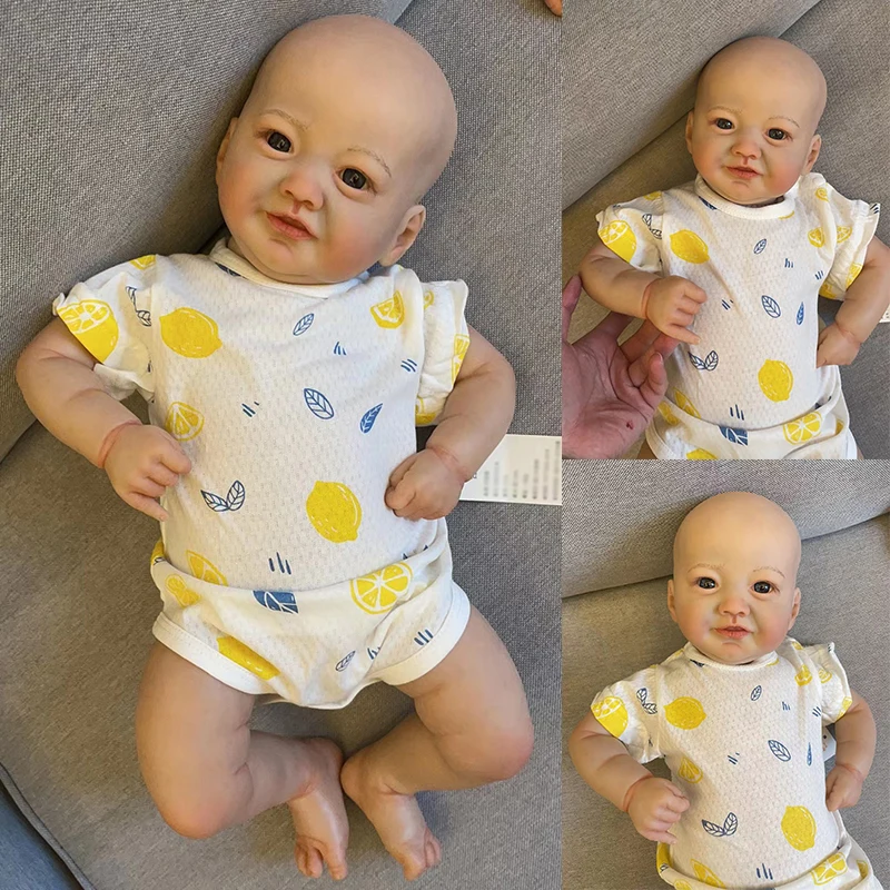 

50cm Reborn Baby Doll JOSHI Finished Doll Cloth Body Hand-painted Bebe 3D Skin Multiple Layers Painting Visible Veins