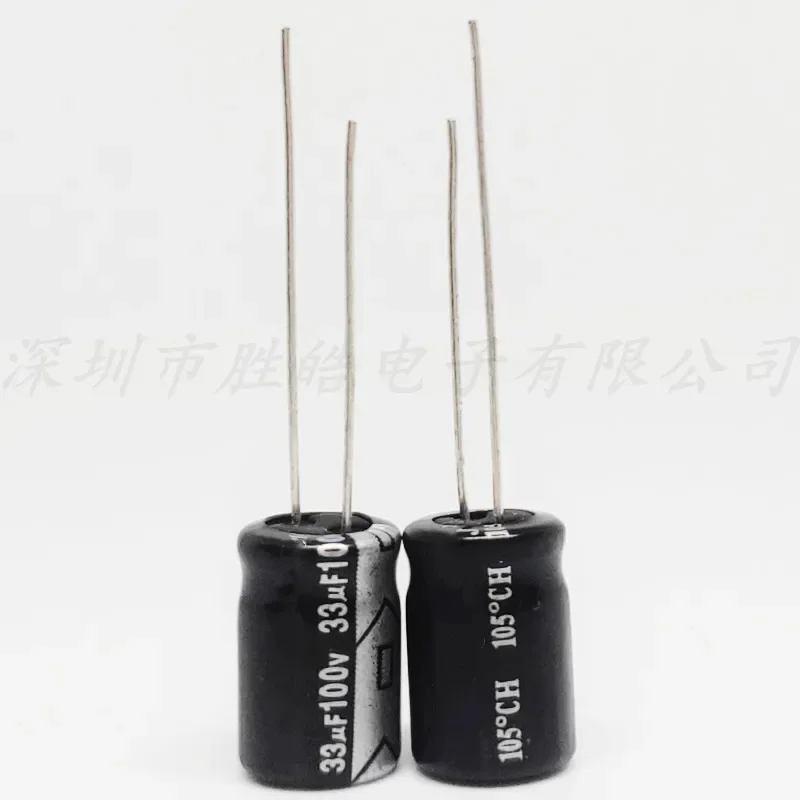 (10 шт./100 шт.) 100V33uF серия 10x12 5 м алюминиевый электролитический конденсатор высокое