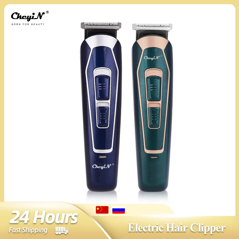 

CkeyiN Rechargeable Hair Clipper Sharp Blade Trimmer Electirc Hair Cutting Machine Cordless Beard Shaver Razor Men 4 Limit Combs