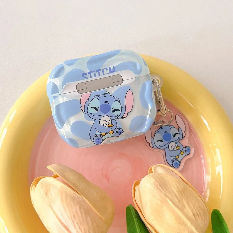 Наушники Disney Stitch аксессуары для Airpods 1/2 3 Pro Мультяшные противоударные Bluetooth