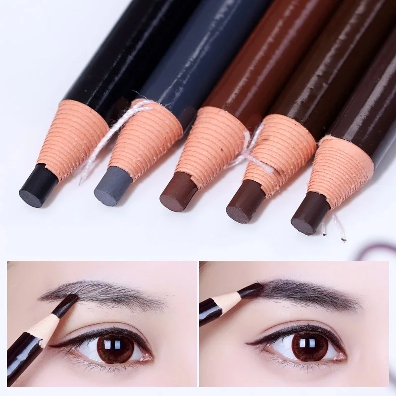 

1 Pc Long Lasting Eyebrow Pencil Waterproof Natural Pull Eye Brow Enhancers Pen Eyes Makeup Tools Cosmetics Black Brown Gray