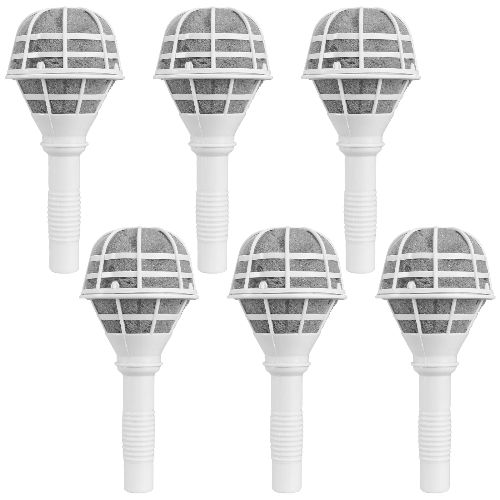 

6 Pcs Holding Dried Torus Wedding Flowers Supply DIY Handle Floral Plastic Lace Holder Bride