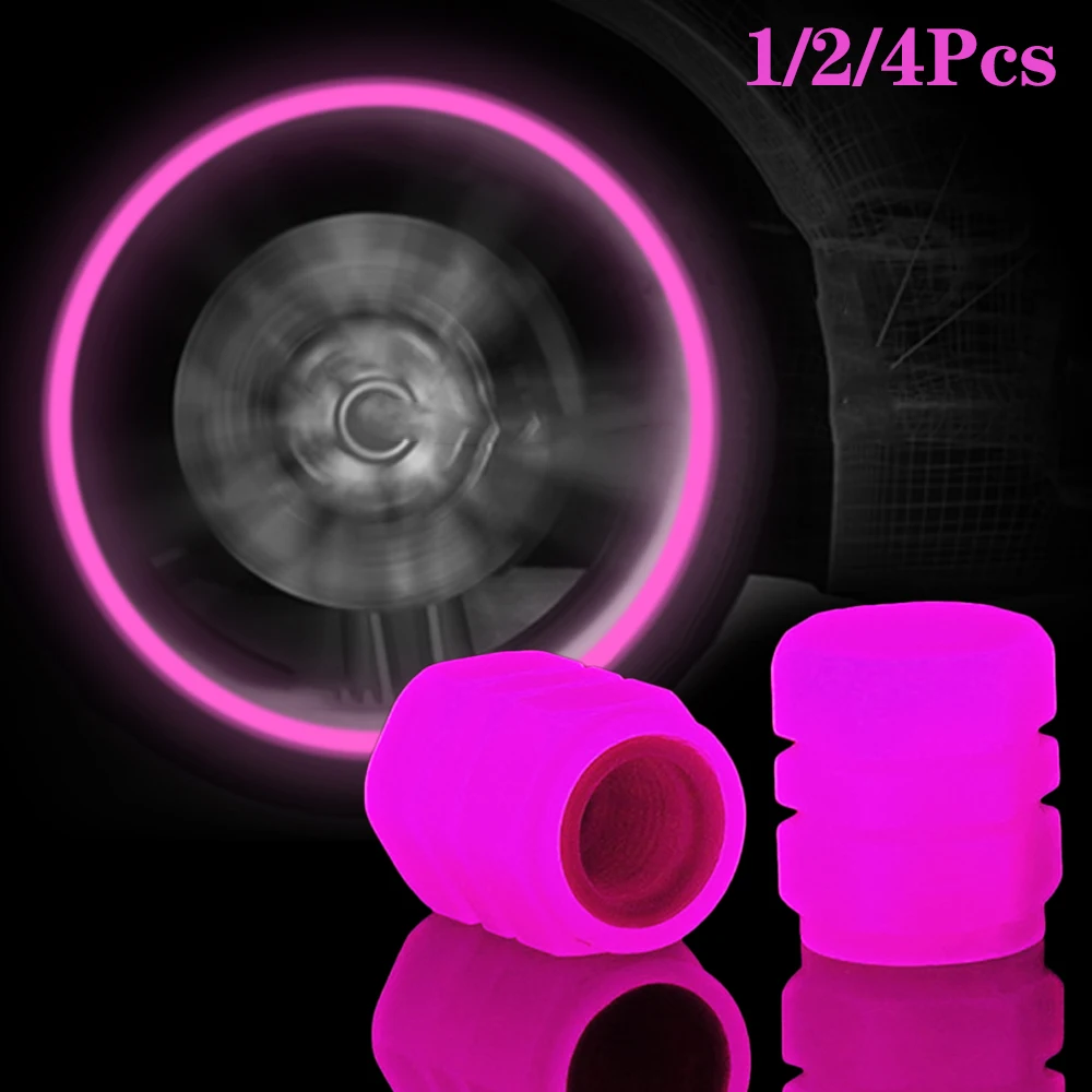 

Universal Mini Car Luminous Valve Cap Universal Car Motorcycle Bike Tire Wheel Auto Valve Dust Cover Tire Valve Stem Caps