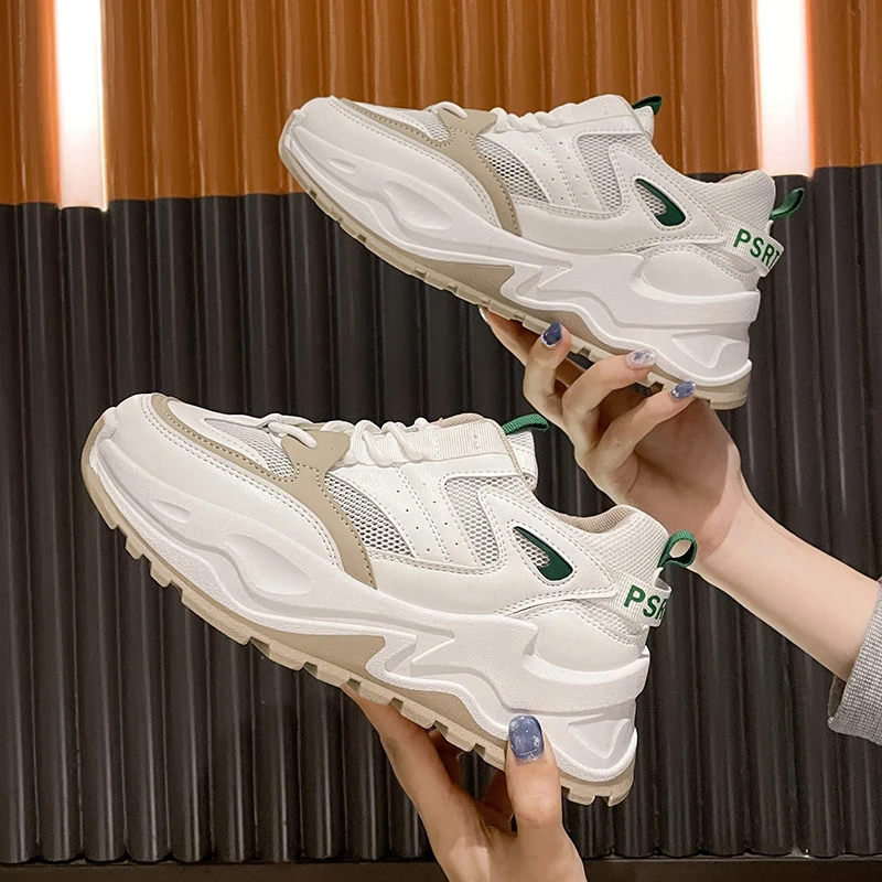 

2022 New Women's Shoes Thick soled Sports Shoes Student Shoes Breathable Multi color Women's Sports Shoes Plus Size Shoes Woman