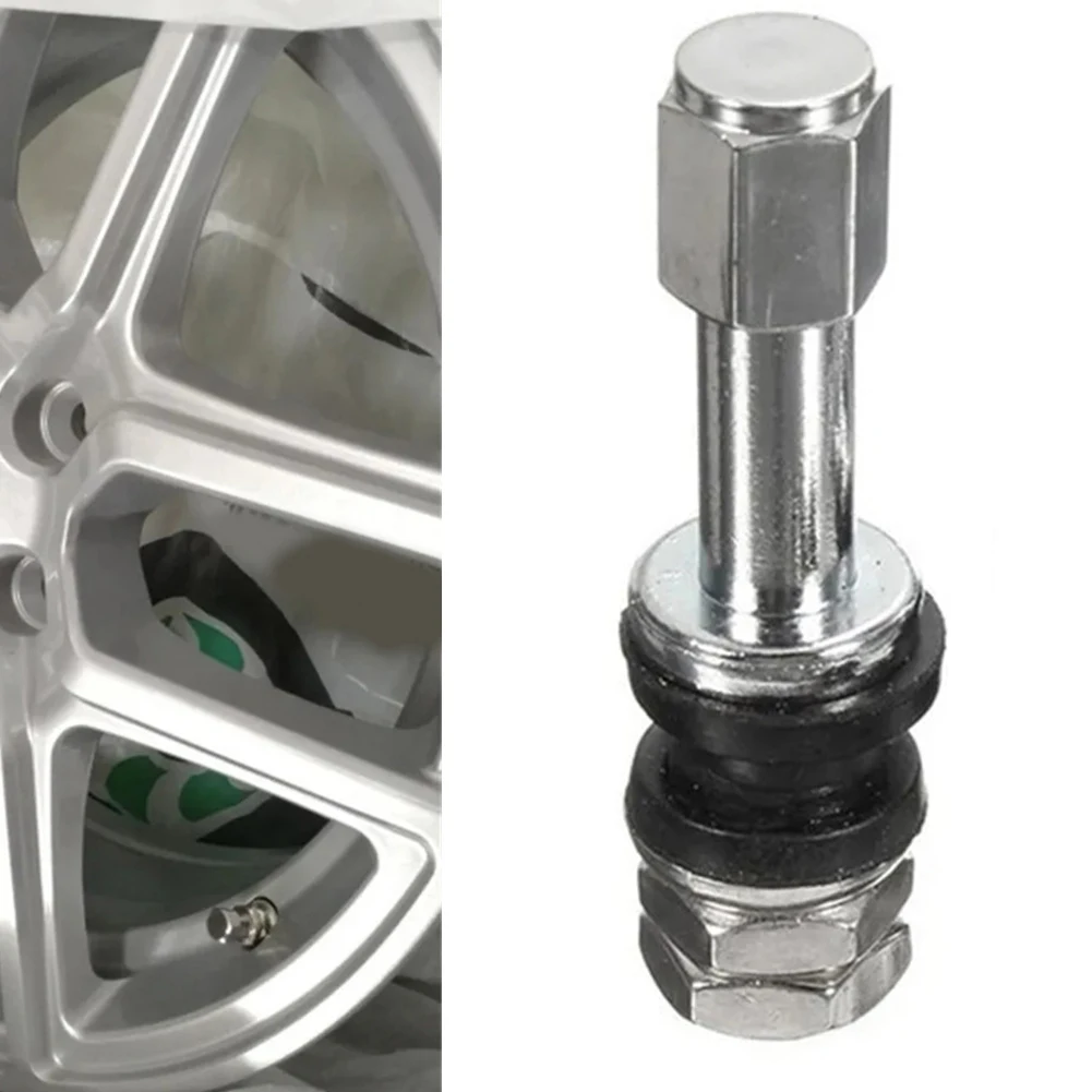 Винтовой стержень клапана шины TR48e 4 шт. хромированный металлический клапан