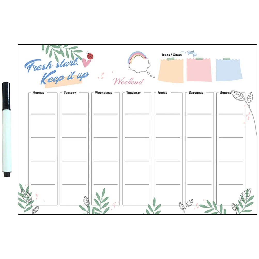 

Fridge Magnet Fridge Dry Erase Calendar Wall Dry Erase Calendar Fridge Calendar White Board Dry Erase