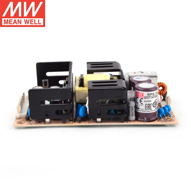 Импульсный источник питания MEAN WELL PCB медицинского типа серии RPS-75 с одним выходом
