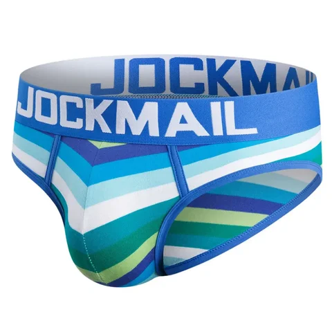 Трусы-брифы Jockmail мужские с низкой посадкой, пикантное нижнее белье, хлопковые трусы из сетчатой ткани, дышащие, без застежки, лето