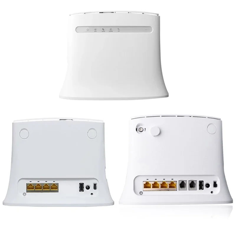 MF283U 4G LTE Wireless Router Unlocked MF283 CPE Router 150Mbs Wifi Router Hotspot Wireless Gateway, Type A, EU Plug