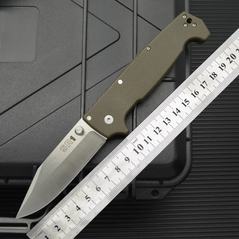 

Bailian Cold Steel SR1 Knife D2 Steel High Hardness Sharp Folding Knife Outdoor Camping Survival Knife Self-Defense Knife