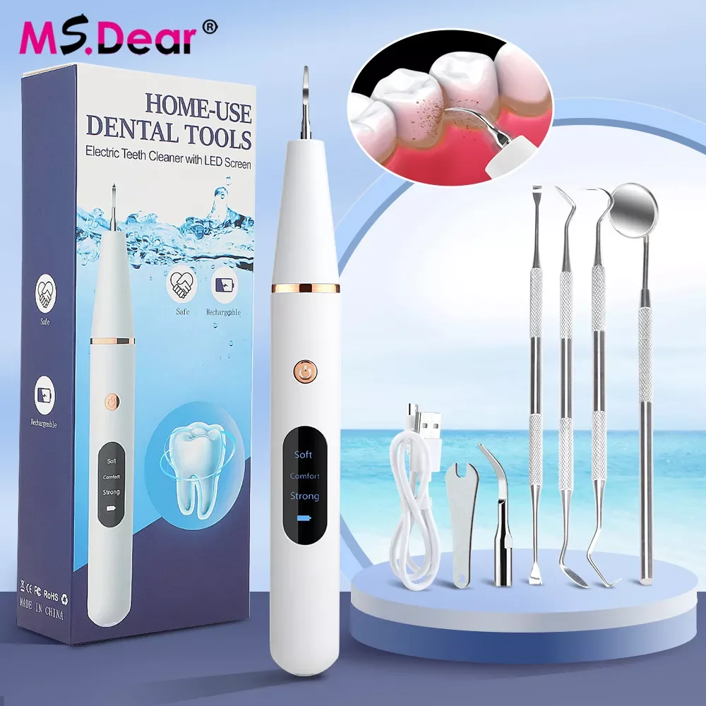 

Ultrasonic Dental Calculus Scaler Teeth Irrigator Tartar Calculus Remover Plaque Stains Cleaner Remova Teeth Whitening