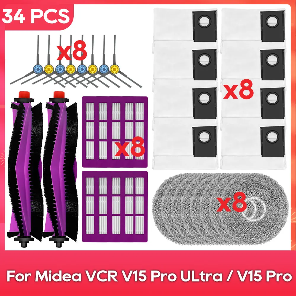 

Запчасти для пылесосов OSSIEAO к Midea VCR V15 Pro Ultra / V15 Pro / V15 Max / V15 Pro Mini / Eureka J15 Pro Ultra