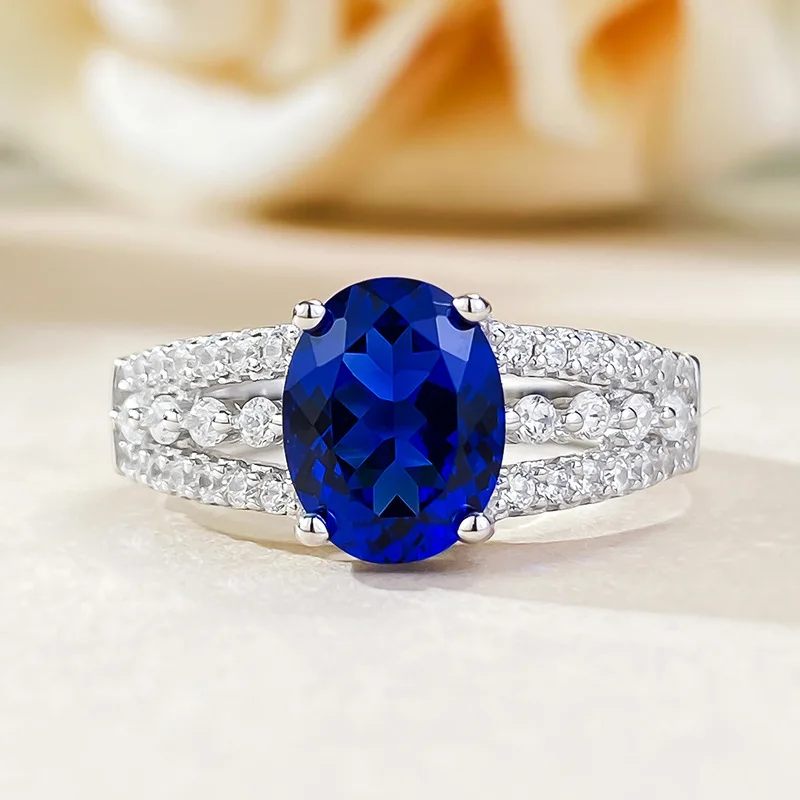 Новый искусственный бриллиант из серебра S925 пробы размером 7*9 мм модный простой и