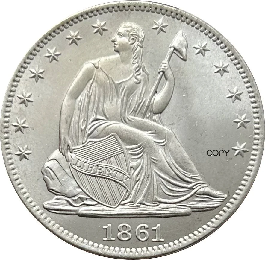 

Копия монеты США половина доллара 1860-1879 года медная