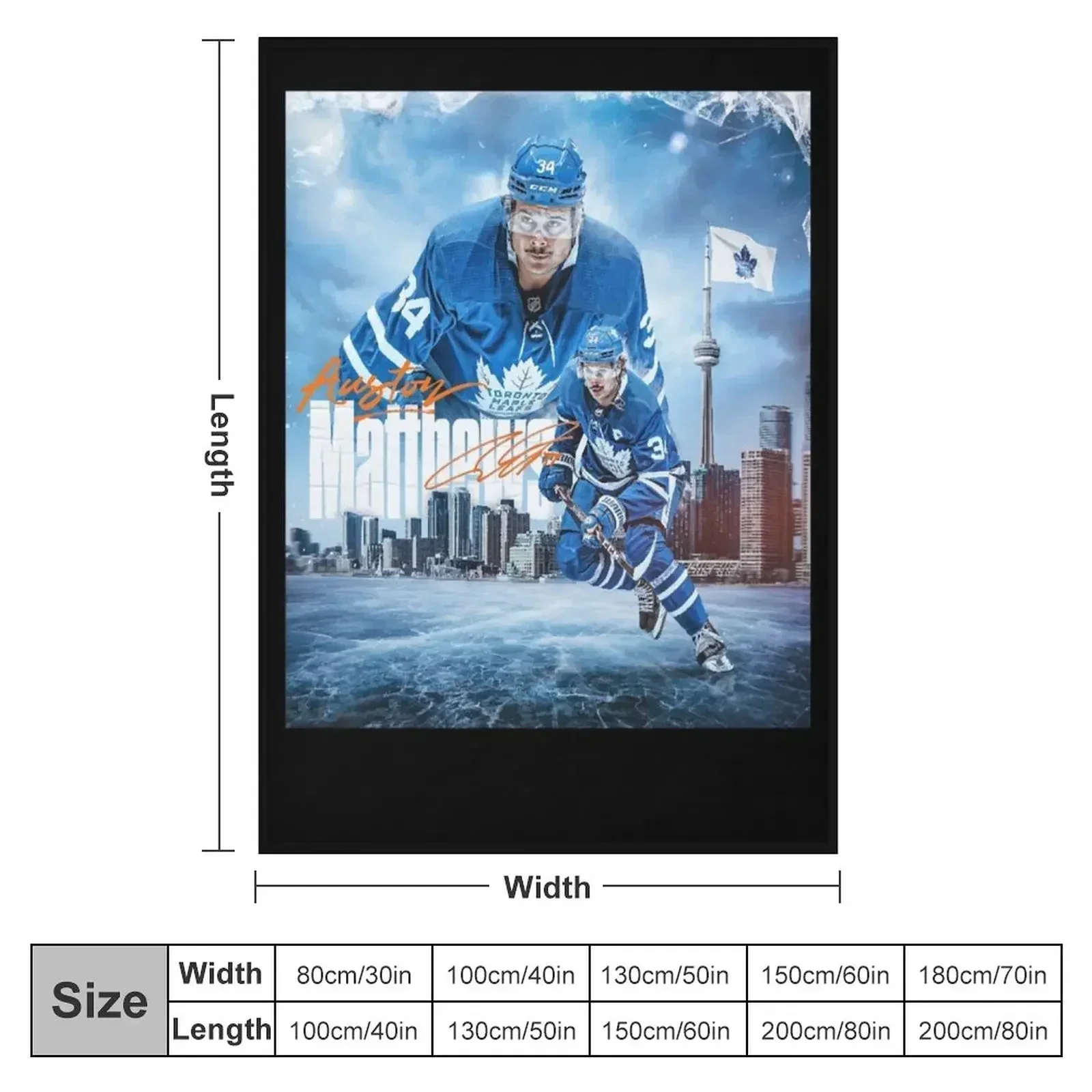 Одеяло Auston Matthews теплое для зимней кровати плед одеяла