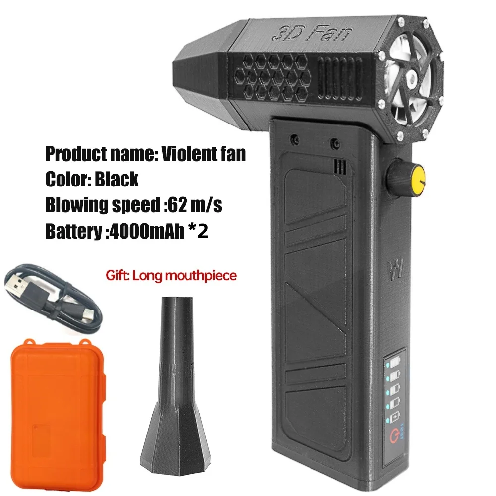 Мощный воздуходувка, высокоскоростной канальный вентилятор, мини-турбореактивный вентилятор 140000   Скорость ветра об/мин, 62 м/с, турбовентилятор, бесщеточный двигатель, жестокий вентилятор