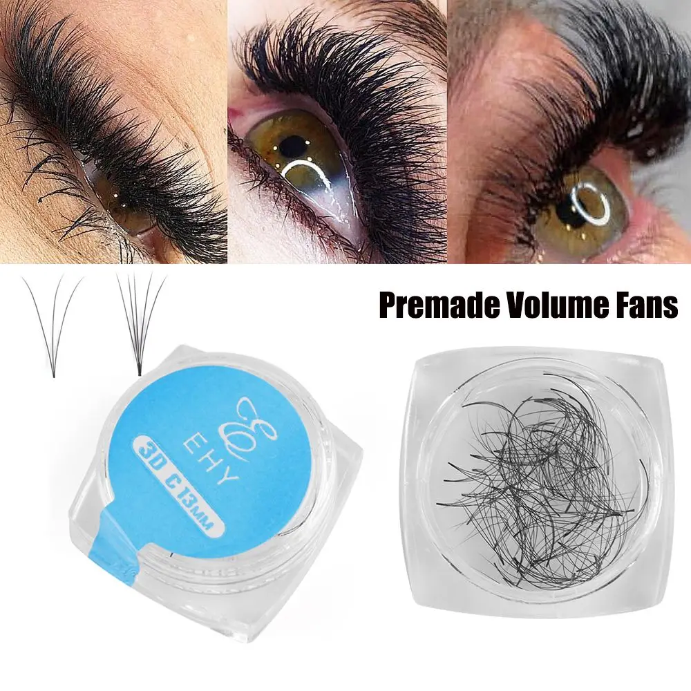 

Fashion C Curl 0.07 Thickness Semi Permanent Russia Premade Volume Fan False Eyelashes Mink Hair Eye Lash Extension