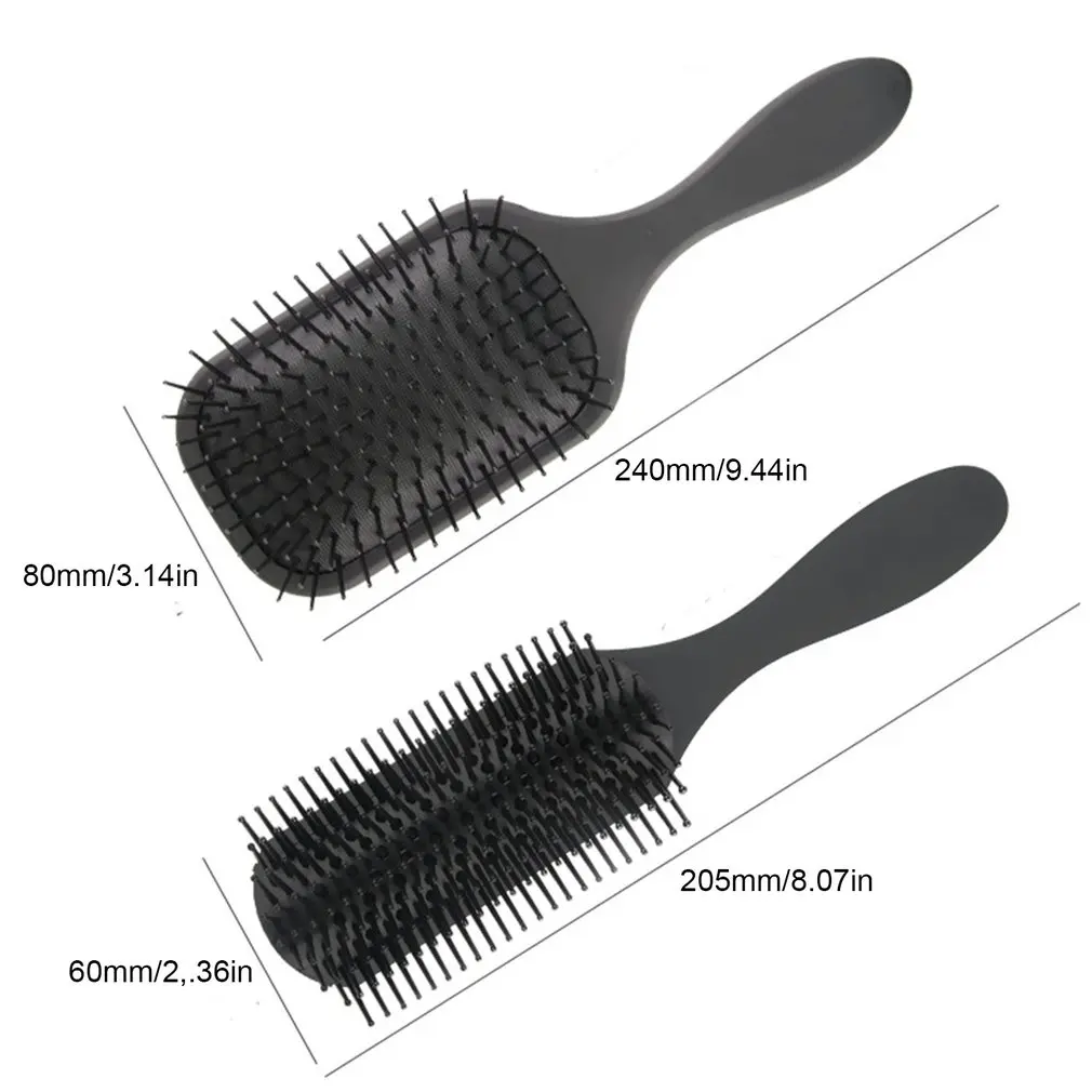 Щетка для распутывания волос с насадками и расческа отличный набор мокрых или