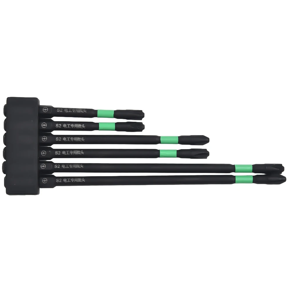 

6pcs FPH2 75-150mm Magnetic Special Slotted Cross Screwdriver Bit For Air Switch For Socket Switch Circuit Breakers Air Switches
