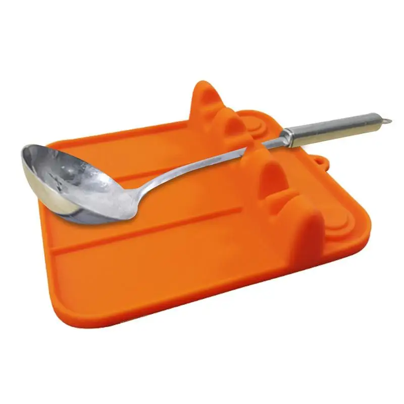 

Kitchen Spoon Holder Plastic Spoon Storage Rack Chopstick Silicone Spoon Holder Multifunctional Kitchen Supply Utensils For Home