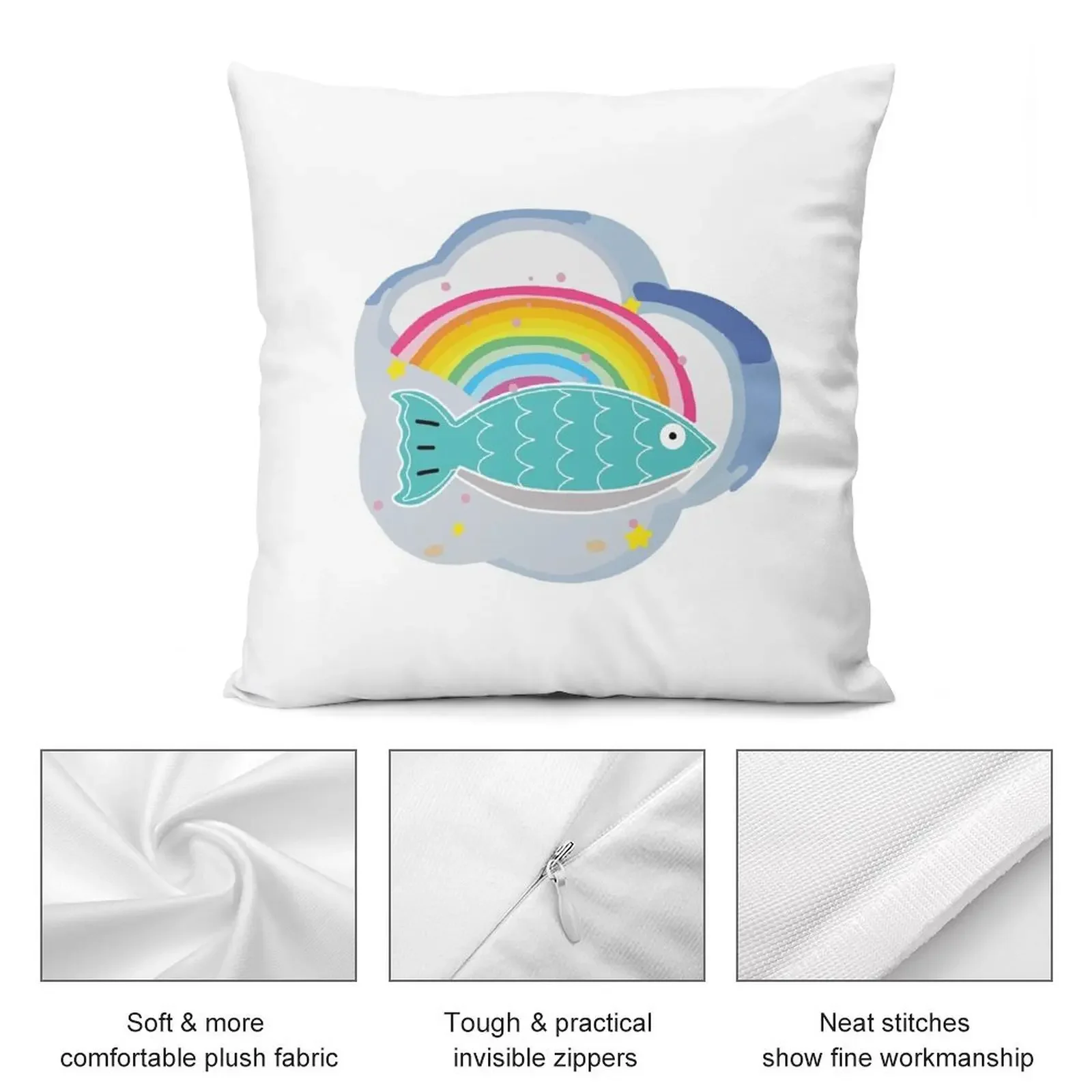 FISH UPON THE SKY (GMMTV) Декоративная подушка в клетку чехол для диванной подушки