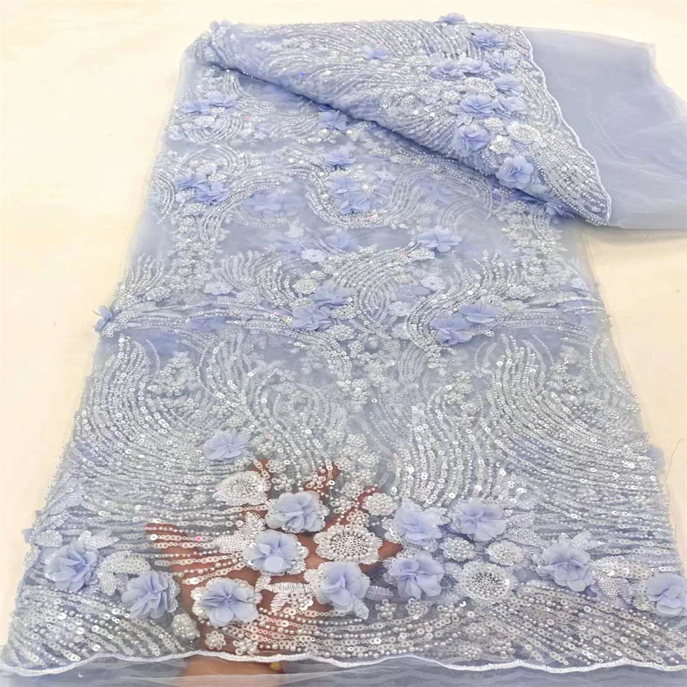 2024 нигерийский Швейцарский высококачественный Африканский Дубай 3D цветок с