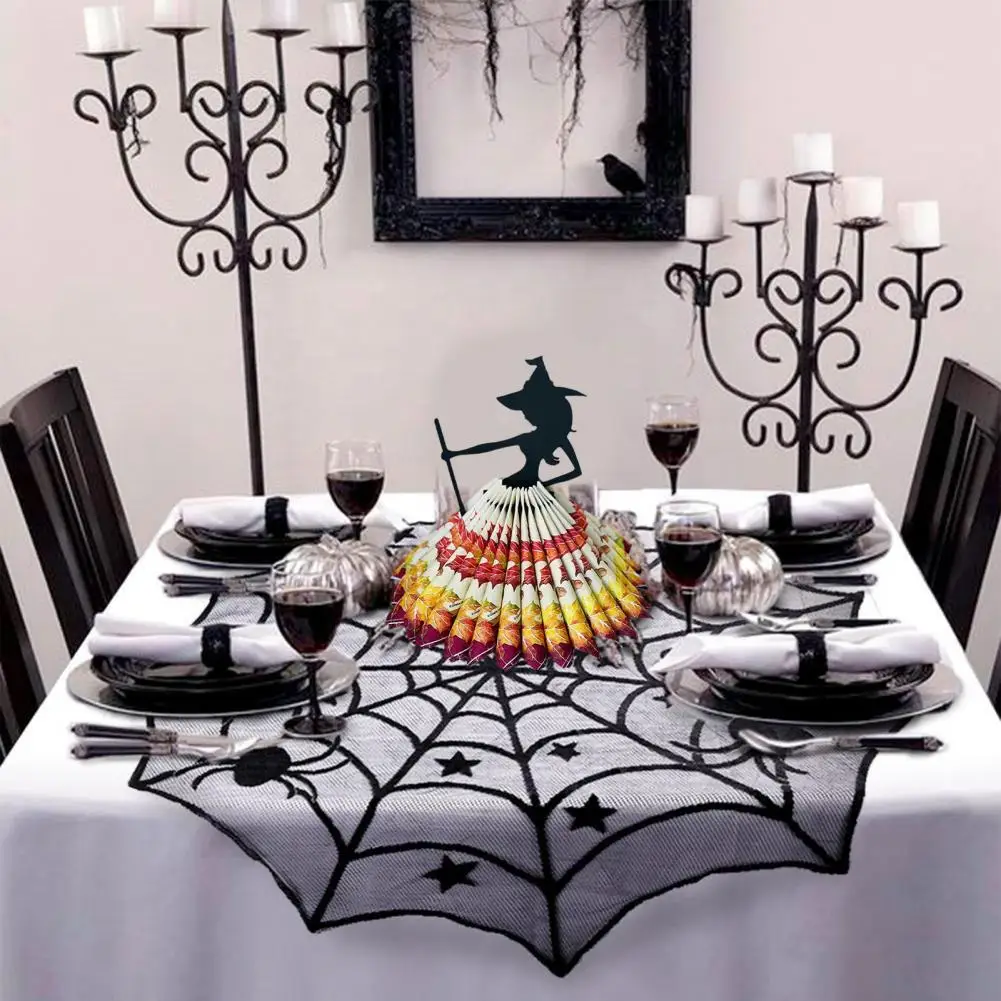 

Wooden Napkin Holder Halloween Witch Statue Napkin Holder Wooden Table Decor Organizer for Halloween Style Napkin Storage