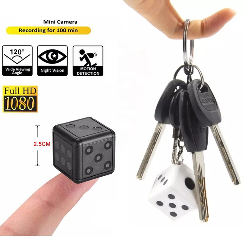 

1080P HD Mini Camera Car DVR Motion Detection Sports DV Night Vision Video Recorder Dice Small Cam Micro Camcorder SQ16