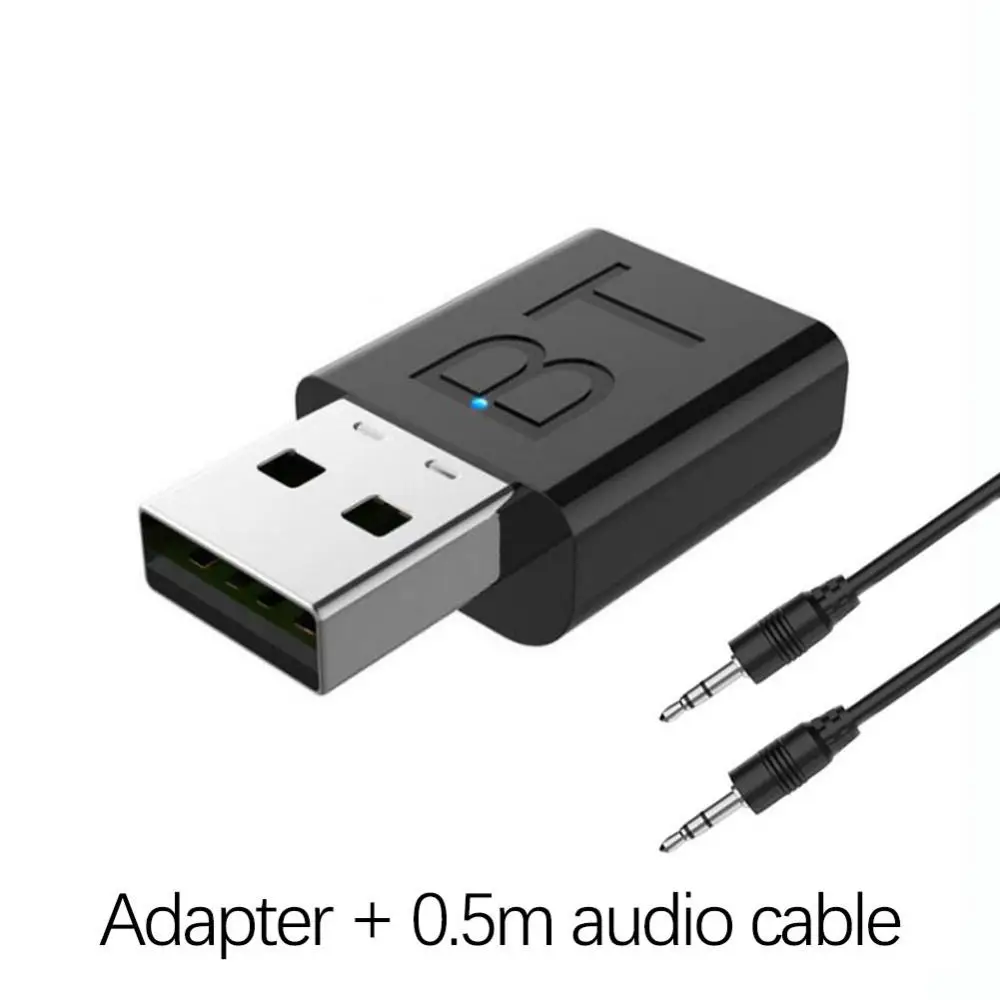 

Приемник-передатчик Bluetooth 5,0 5,0 + адаптер передачи/приема EDR два в одном Bluetooth 5,0 адаптер USB 3,5 мм AUX адаптер для автомобильного телевизора