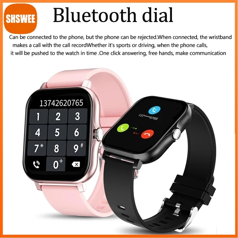

For Xiaomi Huawei Women Smart Watch Men Color Screen Full Touch Fitness Tracker Bluetooth Call Smart Clock Smart Watch Women
