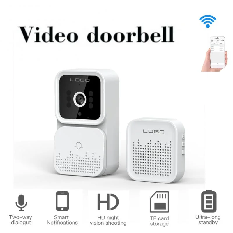 

2022 New M6 Wireless WiFi Intelligent Visual Doorbell Home Security Alarm Night Vision Video Doorbell Low Power Remote Intercom