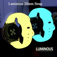 new 20mm smart watch luminous silicone strap for huawei watch gt3 gt 3 42mm strap gt2 42mm replacement wristband bracelet