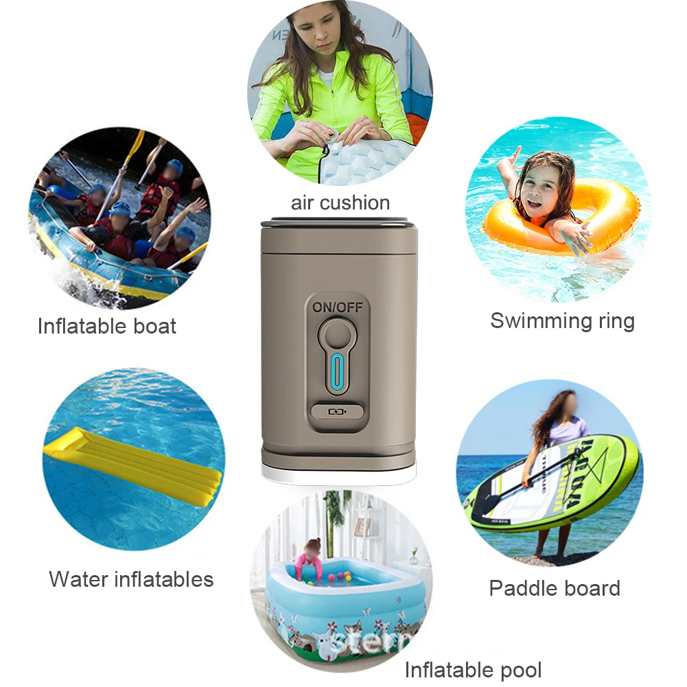 

Портативный воздушный компрессор, 1200 мАч, 4000 Па