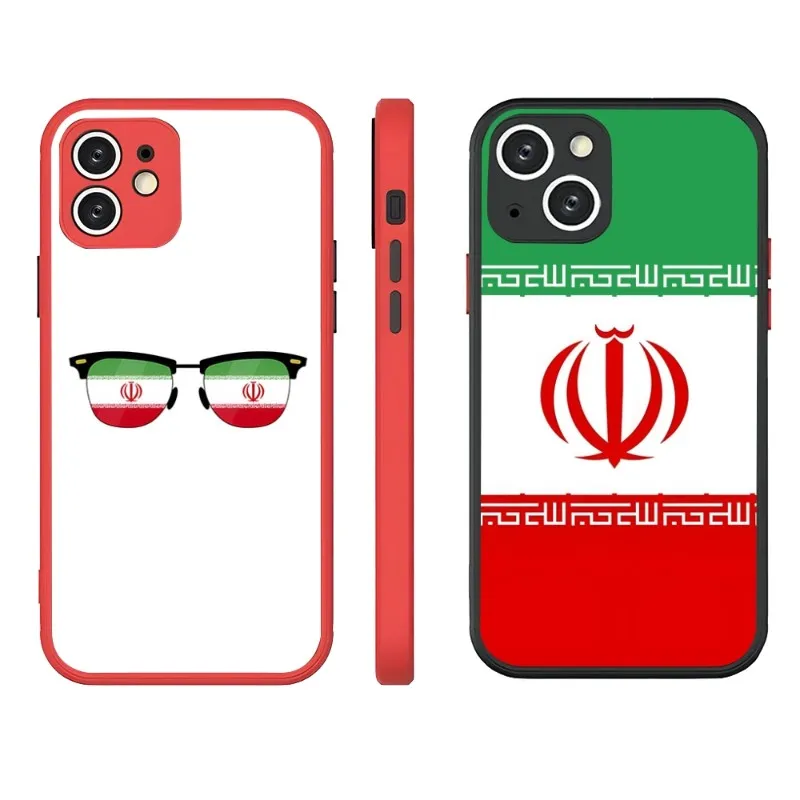 

Iranian Flag Phone Case For IPhone 13 12 11 Pro Max 14 Mini X XR XS 7 8 6 Plus SE 2020 2022 Matte Clear Back Shockproof Bumper