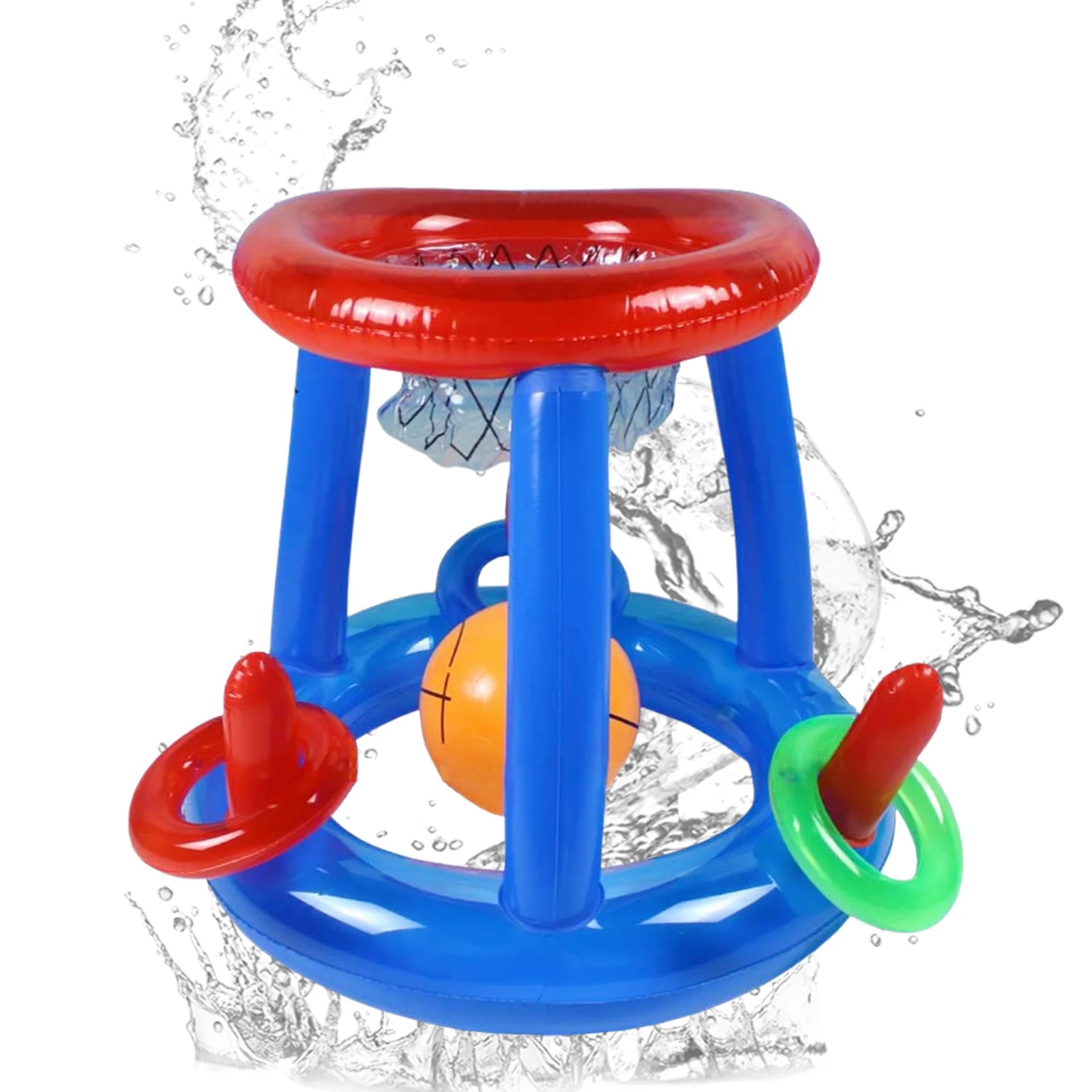

Floating Basketball Hoop Iatable Pool Basketball Goal Swimming Pool Basketball Game Toys For Adults And Children Summer Party