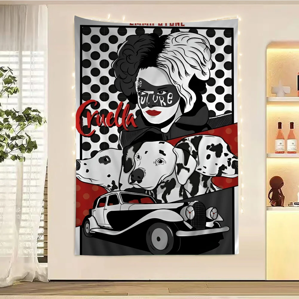 C-Cruella DIY настенный гобелен для гостиной дома и общежития Декор Настенный декор