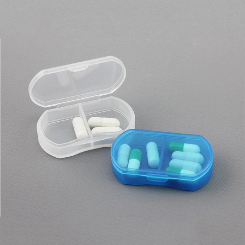 1PCS Portable 2/3 Grids Mini Pill Box Pills Medicine Drugs Case Secret Stash Container Tool | Cases &amp Splitters