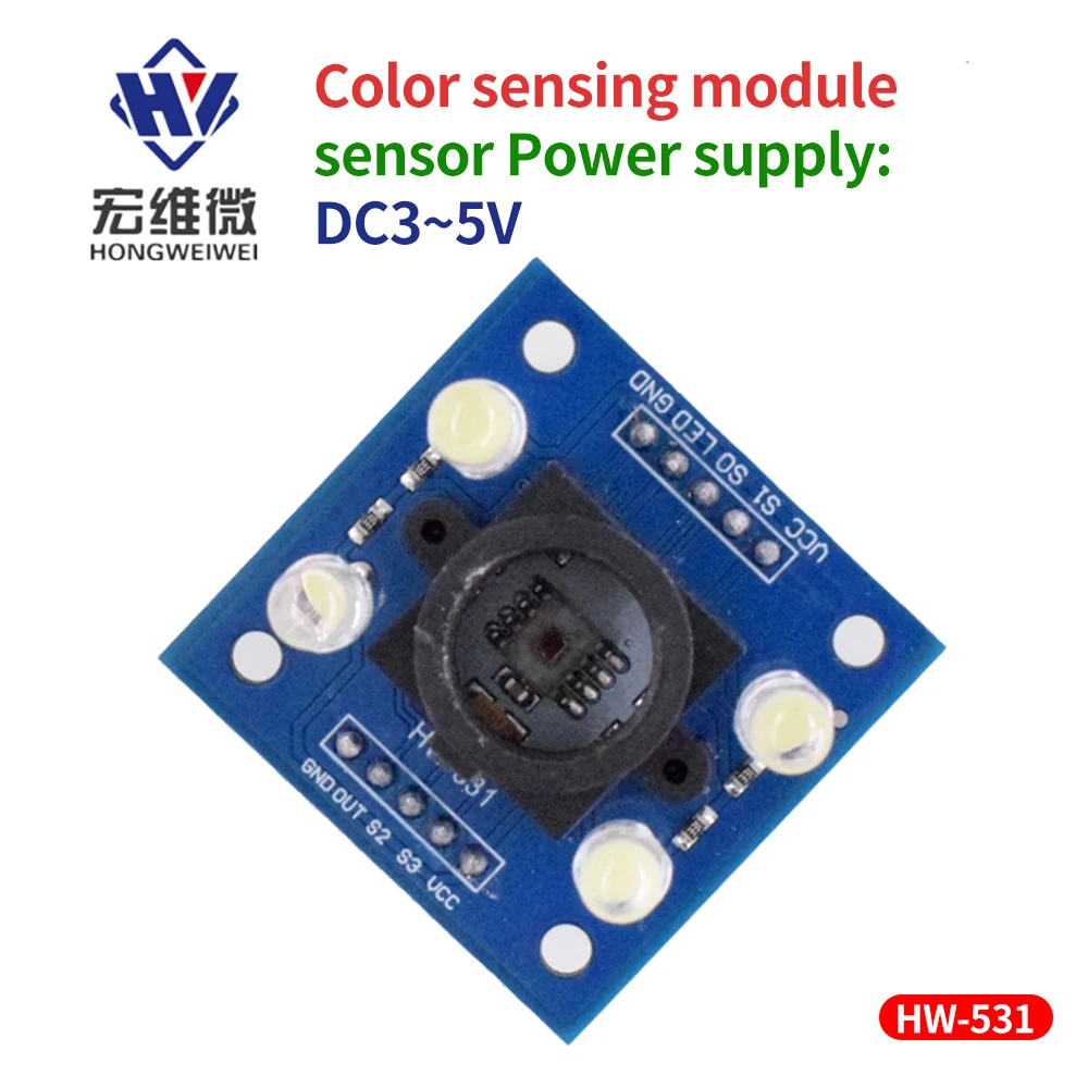 

GY-31 TCS230 TCS3200 RGB Color Detection Sensor Module Board for Arduino MCU Touch Infrared Color Recognition Sensor Accessories