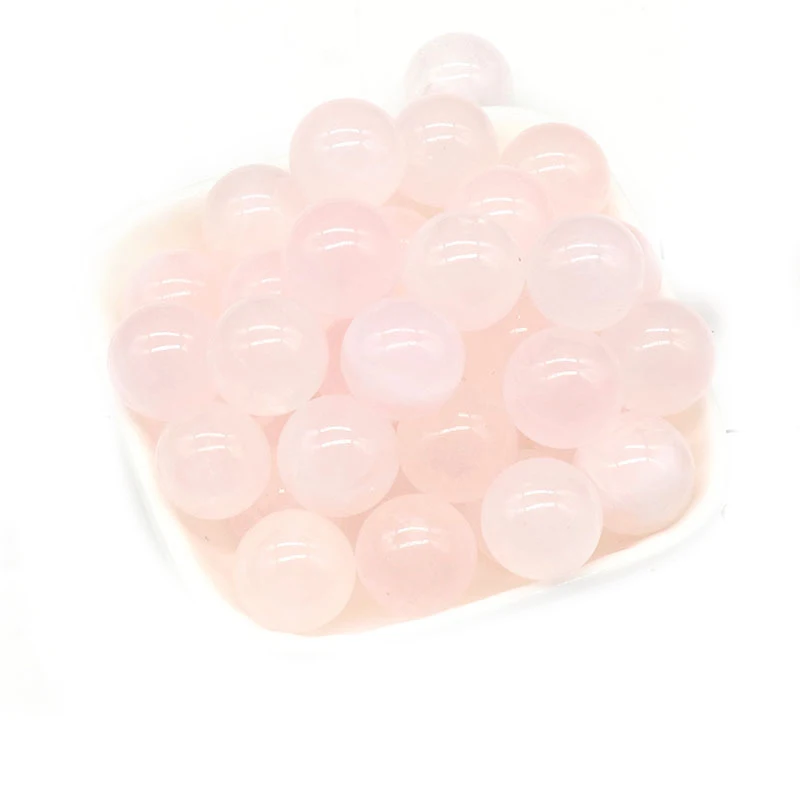 

16 шт., шарики из розового кварца, 16 мм