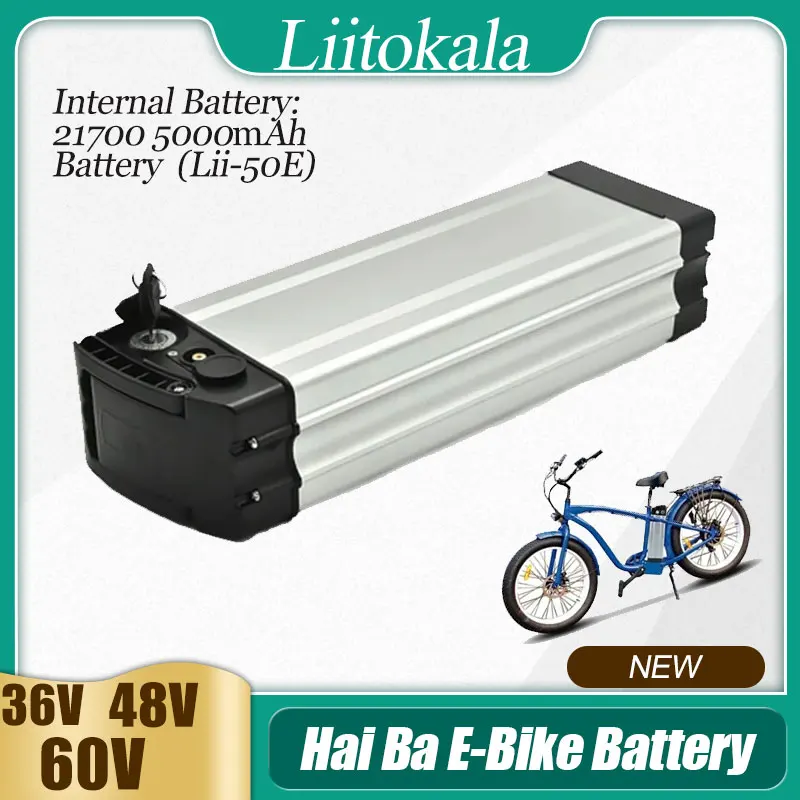 

LiitoKala Haiba 36 в 48 в 60 в литий-ионная стандартная аккумуляторная батарея 15 Ач 20 Ач 30 Ач для MiFa CMACEWHEEL GW20 750 Вт складной велосипед