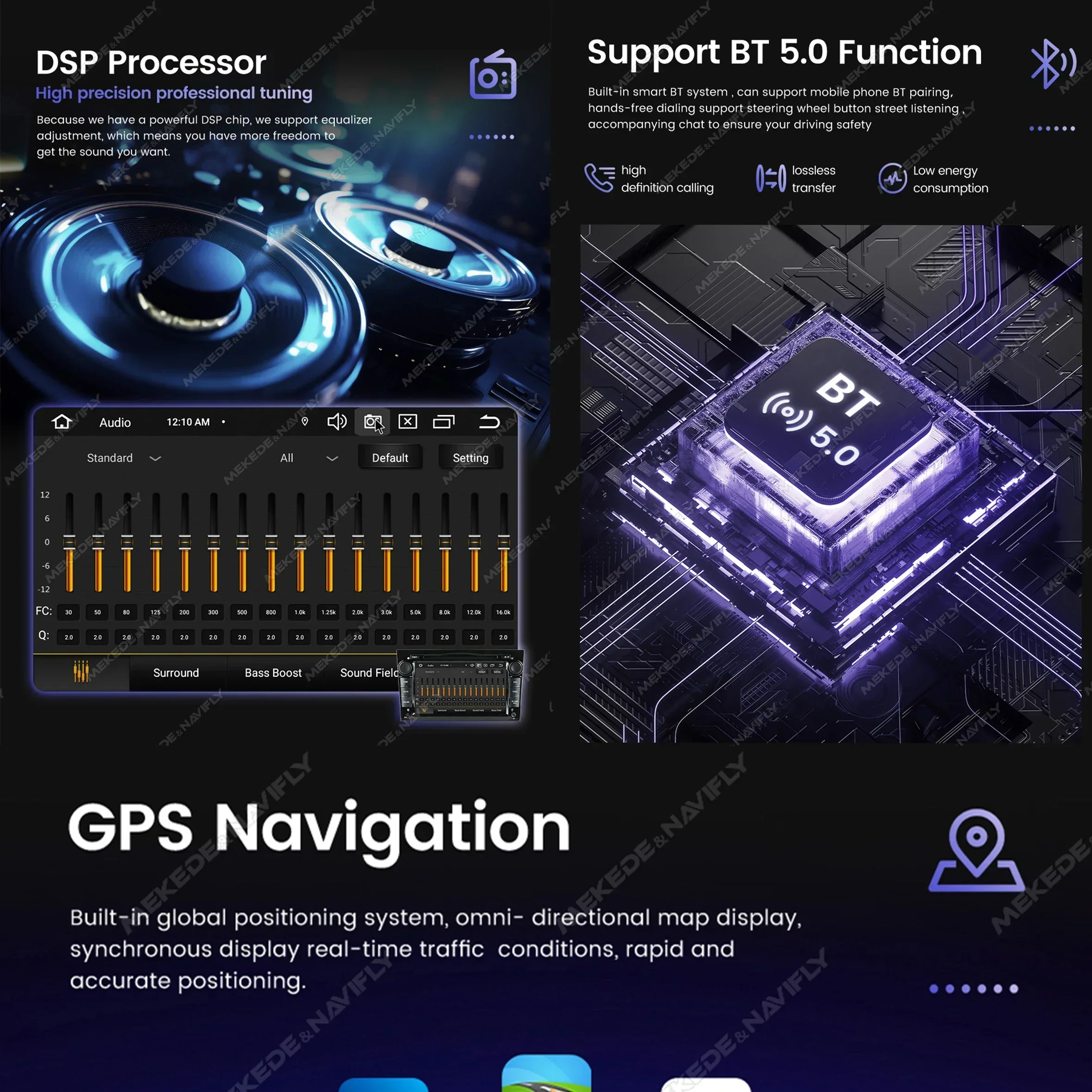 Автомагнитола MEKEDE 2 Din DVD-плеер на Android с HD экраном 8 дюймов для Volkswagen Skoda Octavia Golf 5 6