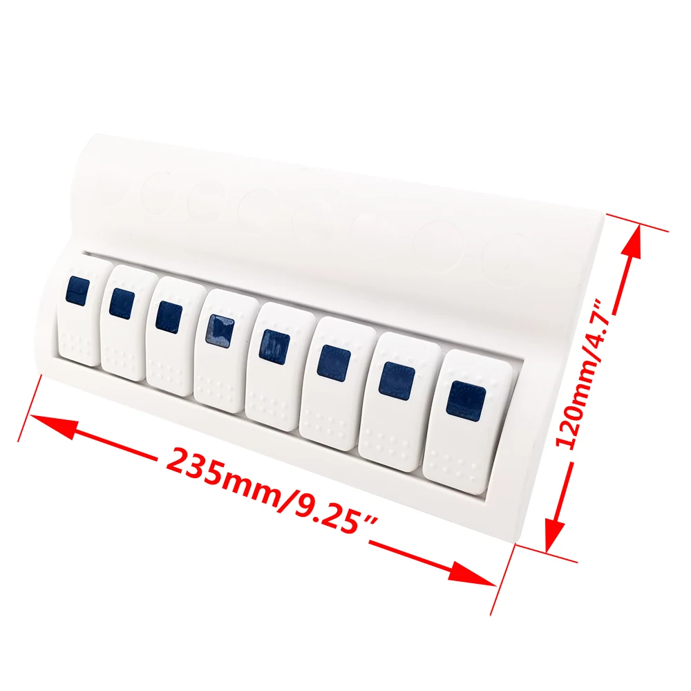 Высококачественная яхта 12-24 В белый нейлоновый переключатель композитная панель