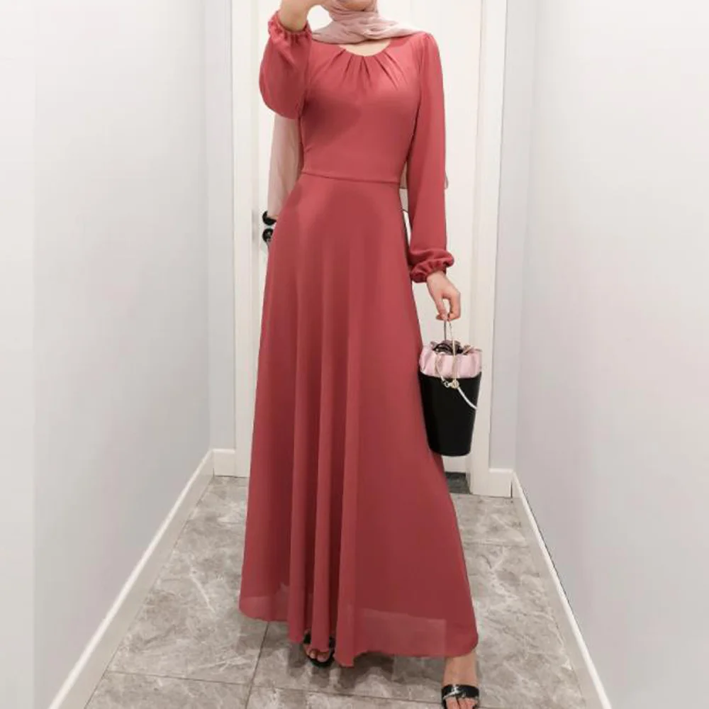 Фиолетовый Кафтан Абая Дубай мусульманское платье халат кафтан Марокканская