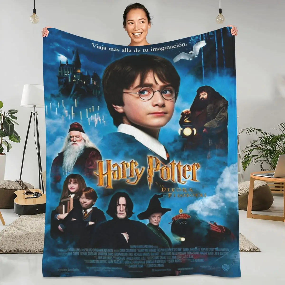 Теплое одеяло для путешествий офиса H-HARRY P-POTTER из фильма фэнтезийное литературное