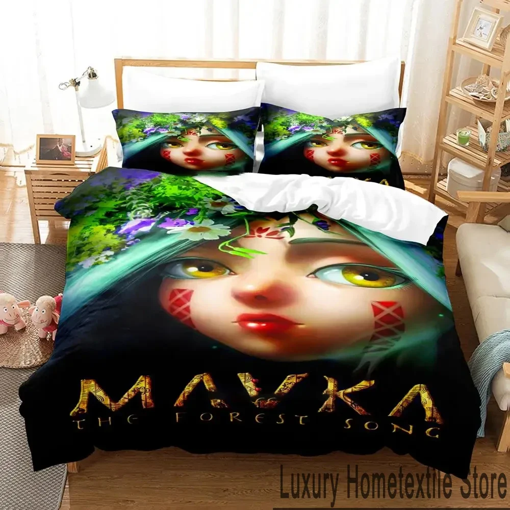 Комплект постельного белья с 3D принтом Mavka The Forest Song для мальчиков и девочек
